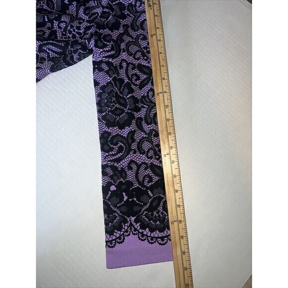 Bob Mackie Wearable Art Open Jacket Lilac Black Ladies XXS‎ - Picture 7 of 8